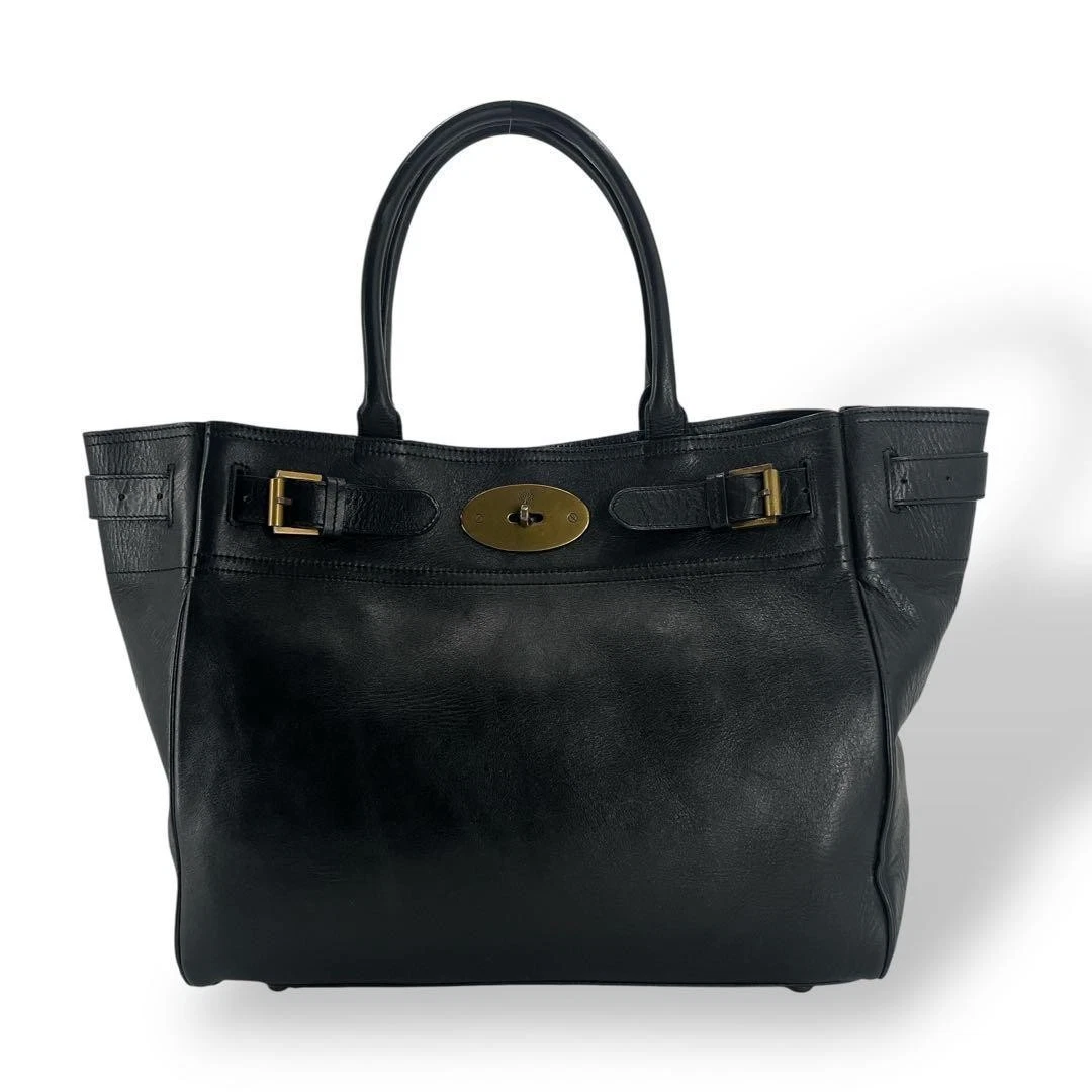 バッグ mulberry Bayswater Turn Lock leather bag Mulberry twist-lock Tote Bag | Brown | FARFETCH GE