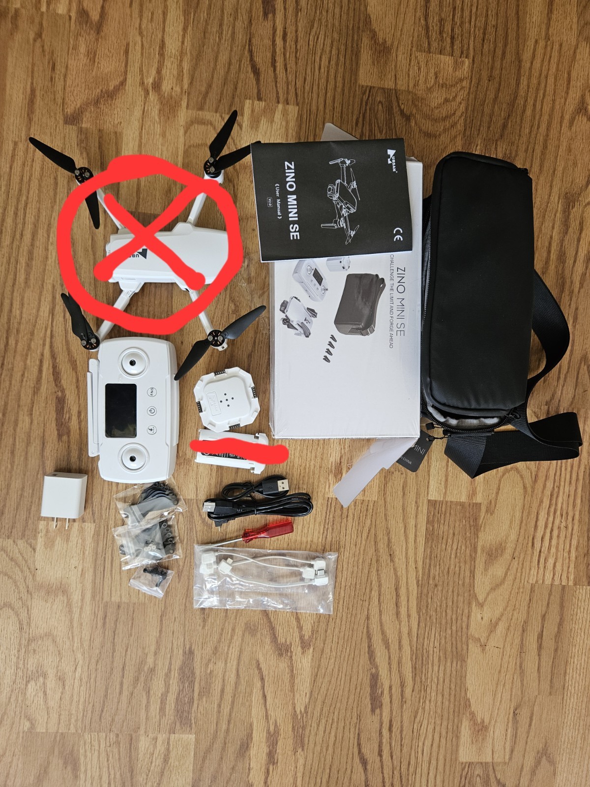 hubsan zino mini se accessories no drone or battery 