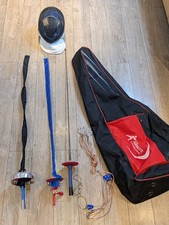 Dynamo Fencing Gear -Electric Epee Fencing Swords Lot 3 With Mask & Cords