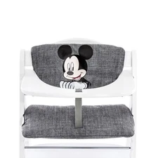 hauck Highchair Pad, Mickey Mouse Drk Grey - Compatible with Alpha+ Wooden Chair
