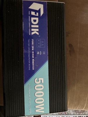 SWEVER 5000 W OUTPUT MODIFIED CHORD WAVE DC 12V to 220V 50Hz AC with LCD Display