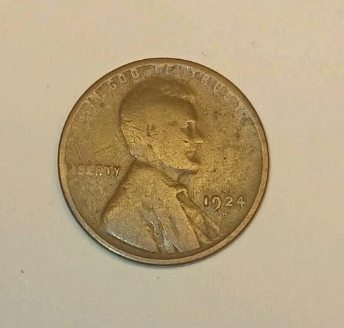 1924 D Lincoln Wheat Cent Good Denver Mint