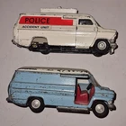 Dinky Toys 2 x FORD TRANSIT VANS  Inc Police 1970s Vintage Diecasts