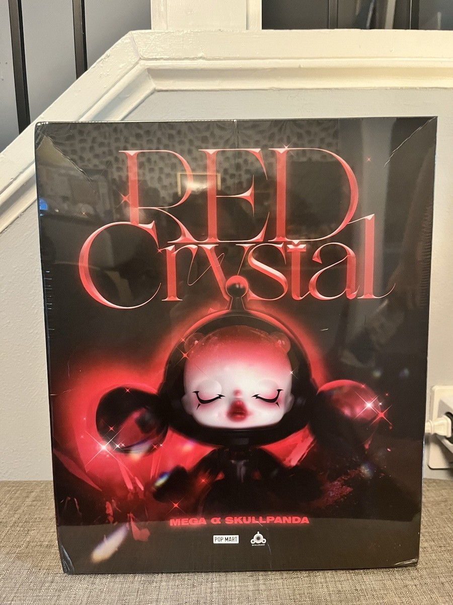 Authentic Pop Mart Mega α Skullpanda 400% Red Crystal With