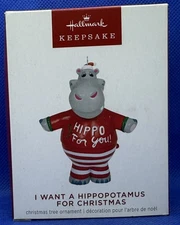 Hallmark Keepsake Ornament 2023, I Want a Hippopotamus for Christmas Musical NIB