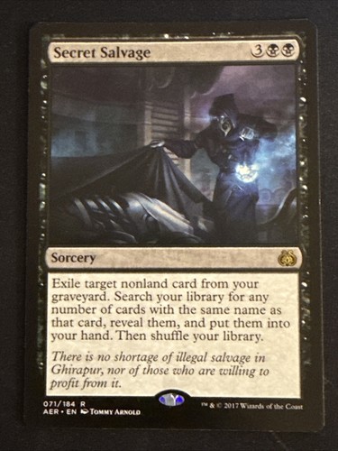 1x Secret Salvage (071) Aether Revolt LP MTG Magic the Gathering x1 MKE