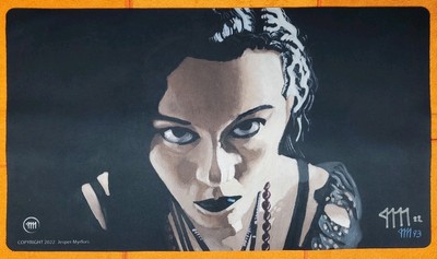 Elves of Deep Shadow Play Mat MTG Playmat SIGNED Jesper Myrfors Wizards