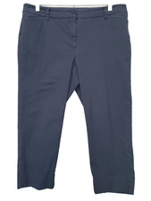 Talbots Cotton Blend Black Perfect Crop Chino Pants Size 12P