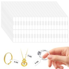 1000 Pcs Blank Jewelry Price Tags Jewelry Stickers Necklace Ring Jewelry