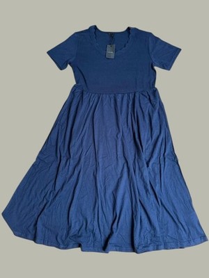 Laura Scott, Midi Kleid in nachtblau, Gr. 46