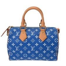 LOUIS VUITTON Speedy P9 Bandouliere 25 2WAY M24424 Monogram Calf leather blu...