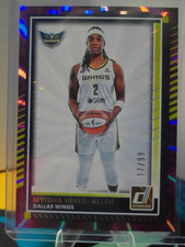 2025 Donruss WNBA Myisha Hines-Allen Purple Laser #17/99 Wings