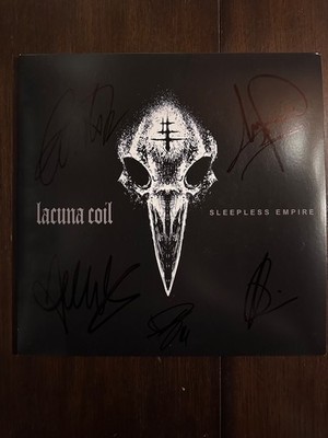 Lacuna Coil Sleepless Empire Black Vinyl SIGNED