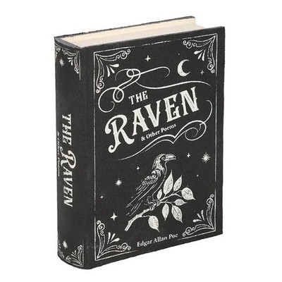 Halloween Aufbewahrungsbox ''The Raven'' in Buchform  - Deko Box Rabe, Andenken