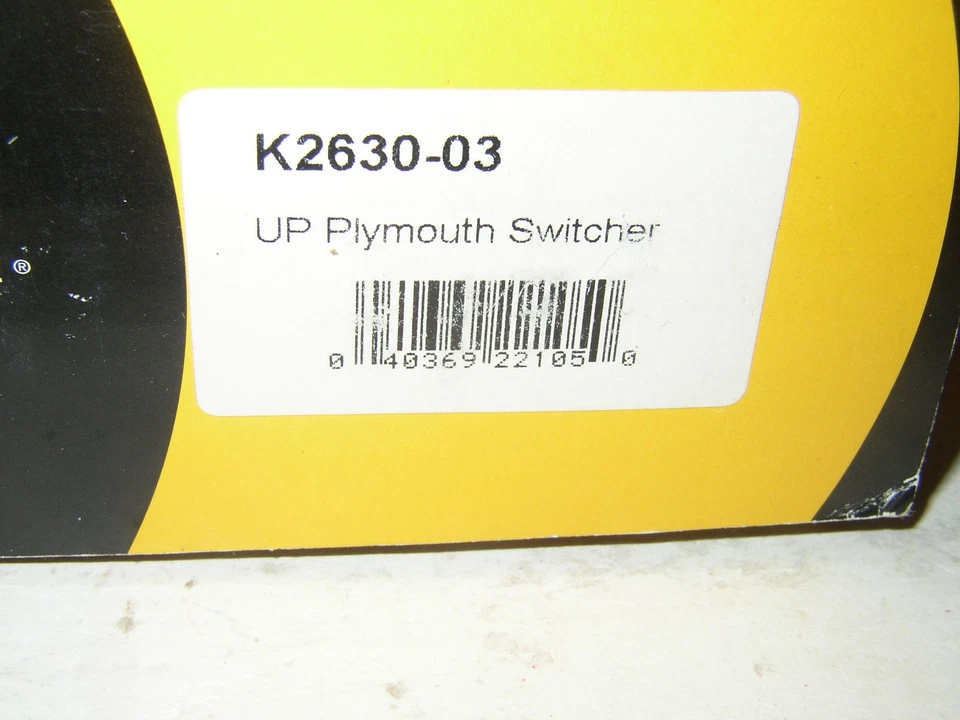 K-Line K2630-03 UP Plymouth Switcher Union Pacific No. 36 Smoke Test GOOD LN - Image 2 of 4