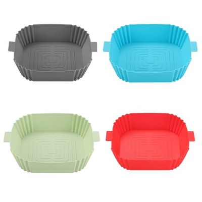 Soft Mould Air Fryer asket Oven Baking Tray Nonstick Pizza Grill Pans