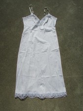 Sliperfection WHite 1.5" Lace Top Full Length Slip V-Neck USA Size 34 Style 1700
