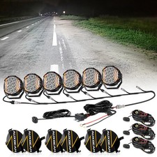 6pcs Auxbeam 7 Led Side Shooter Work Light Bar Fog Lamp Driving Ditch Pods Drl 6pcs Auxbeam 7 Led Side Shooter Work Light Bar Fog Lamp Driving Ditch Pods Drl