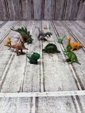 Dinosaur Toy Lot Of 9 PVC Plastic Cake Toppers Decor Crafts Kids Fun Jurassic