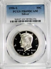 1996-S Silver Proof Kennedy Half Dollar PCGS PR69 DCAM #GA6-56