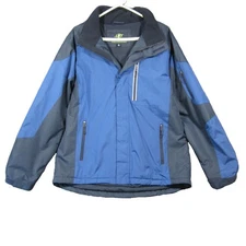 NordicTrack Winter Jacket Mens M Blue Windbreaker Insulated Zip Ski Snow Hiking