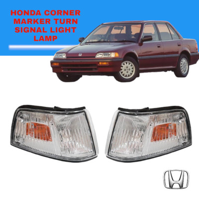 FOR Honda Civic sedan 4DR LX DX EX CORNER MARKER TURN SIGNAL LIGHT LAMP 88 89