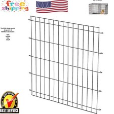 Versatile Black Divider Panel for Dog Crates - 18.25 x 17.75 Inches, Safe Design