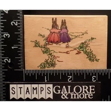 Uptown PAPER ADVENTURES Rubber Stamps HOLLY POND HILL FRIENDS WALKING PATH #1629