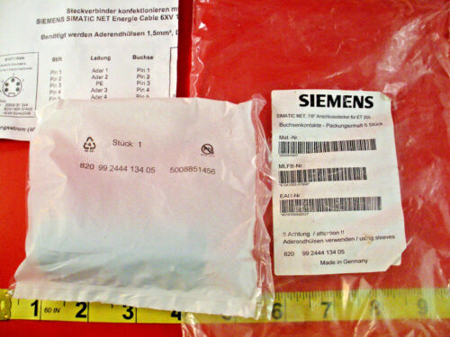 Connecteur Siemens 6GK1905-0FB00 7/8" femelle 5 broches 820 99 2444 134 05 neuf dans sa boîte neuf - Photo 1/6