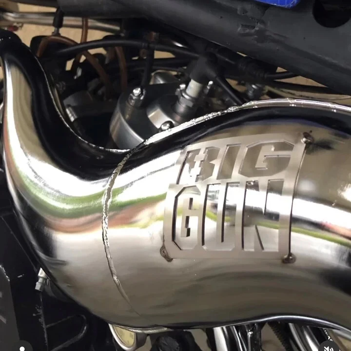 Sistema Big Gun MX2 Full Exhuast con silenciadores Yamaha Banshee 350 87-06 - 17-23503 Foto 2 de 4