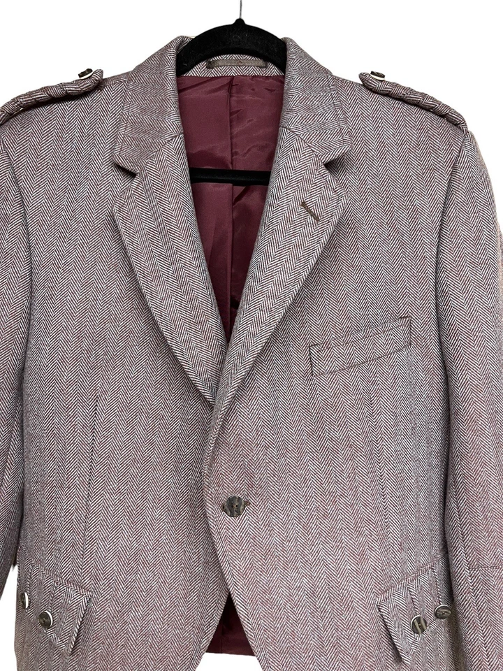 House Of Edgar Crail Kilt Jacket Russet Men’s Size 42R - Image 3 of 4