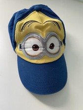 RARE 2016 Despicable Me Minions Youth Kids Adjustable Snapback Hat Cap Blue