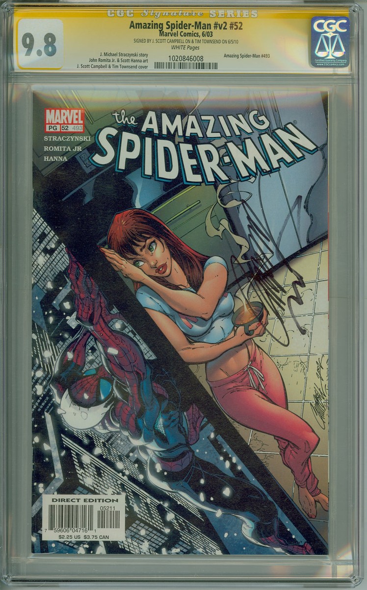 Amazing Spider-Man #v2 #52 (493) CGC 9.8 SS J. Scott Amazing Spider-Man #v2 #52 (493) CGC 9.8 SS J. Scott