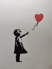 Banksy Art Print - Balloon Girl - Certificate