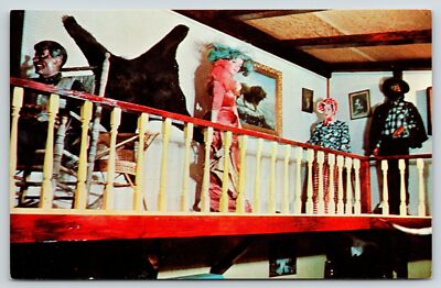 Lake Ozark Missouri~Dogpatch Village Theme Park~Western Bar Balcony Scene~1960s