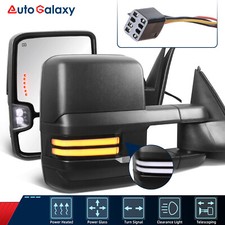 Pair Switchback Power Heated Tow Mirrors For 1999-02 Chevy Silverado Gmc Sierra Pair Switchback Power Heated Tow Mirrors For 1999-02 Chevy Silverado Gmc Sierra