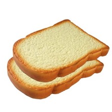 Artificial Toast Bread Decoration 2-Piece Fake Food Model Set for Kitchen Dis...