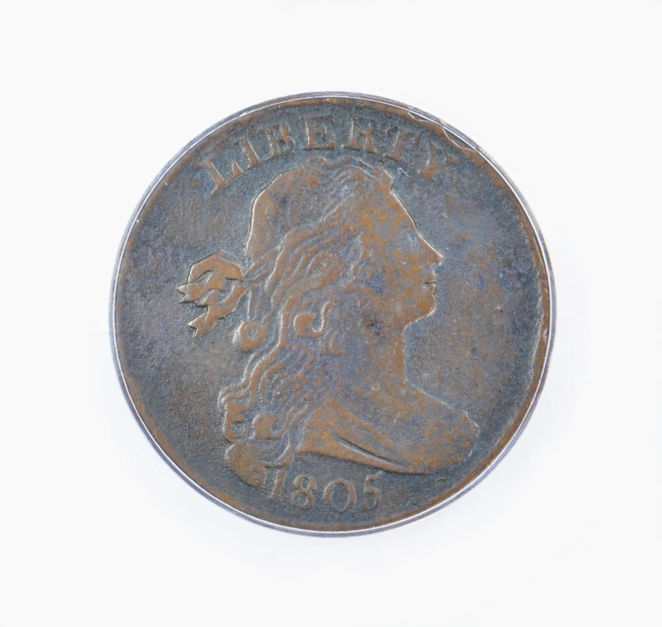 1805 Draped Bust Large Cent 1c - ICG VF-20 Details - Free Shipping!! - Image 3 of 4