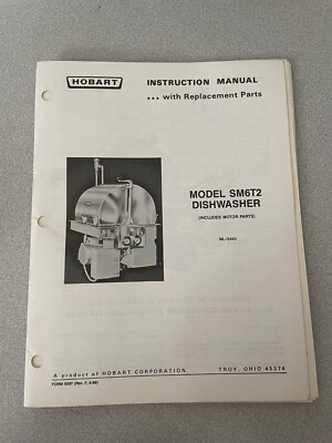 HOBART Instruction Manual with Replacement Parts for MODEL