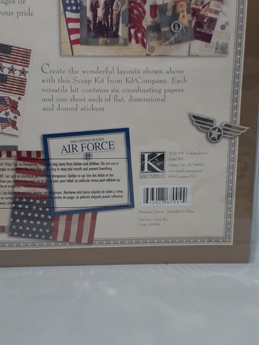 K&Company Military Scrapbook Kit Layouts, 12"x12" Air Force, Stickers, Paper - Picture 7 of 8