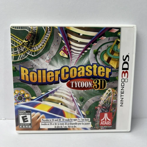 RollerCoaster Tycoon 3D (Nintendo 3DS, 2012) Complete CIB - TESTED & Working !