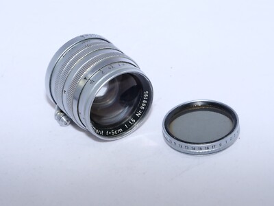 Leica Summarit LTM 5cmf 1.5 vintage FAST Lens. Caps. Polarizer