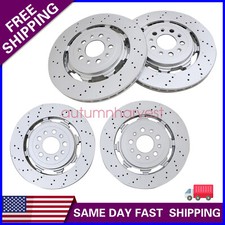 Front Rear Brake Rotors Fit For 2017-2021 Alfa Romeo Giulia Stelvio Quadrifoglio