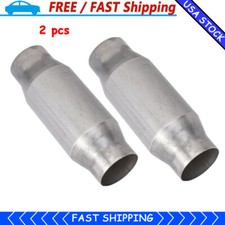 2pcs 3-inch Universal Catalytic Converter High Flow Rate Stainless Steel 410300 2pcs 3-inch Universal Catalytic Converter High Flow Rate Stainless Steel 410300