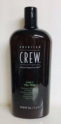 American Crew ~ Tea Tree 3-in-1 Shampoo, Conditioner and Body Wash 33.8 fl oz