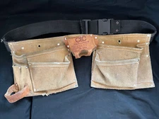 Custom Leathercraft CLC Genuine Leather Made in USA No. 427X Tool Belt 8 Pockets
