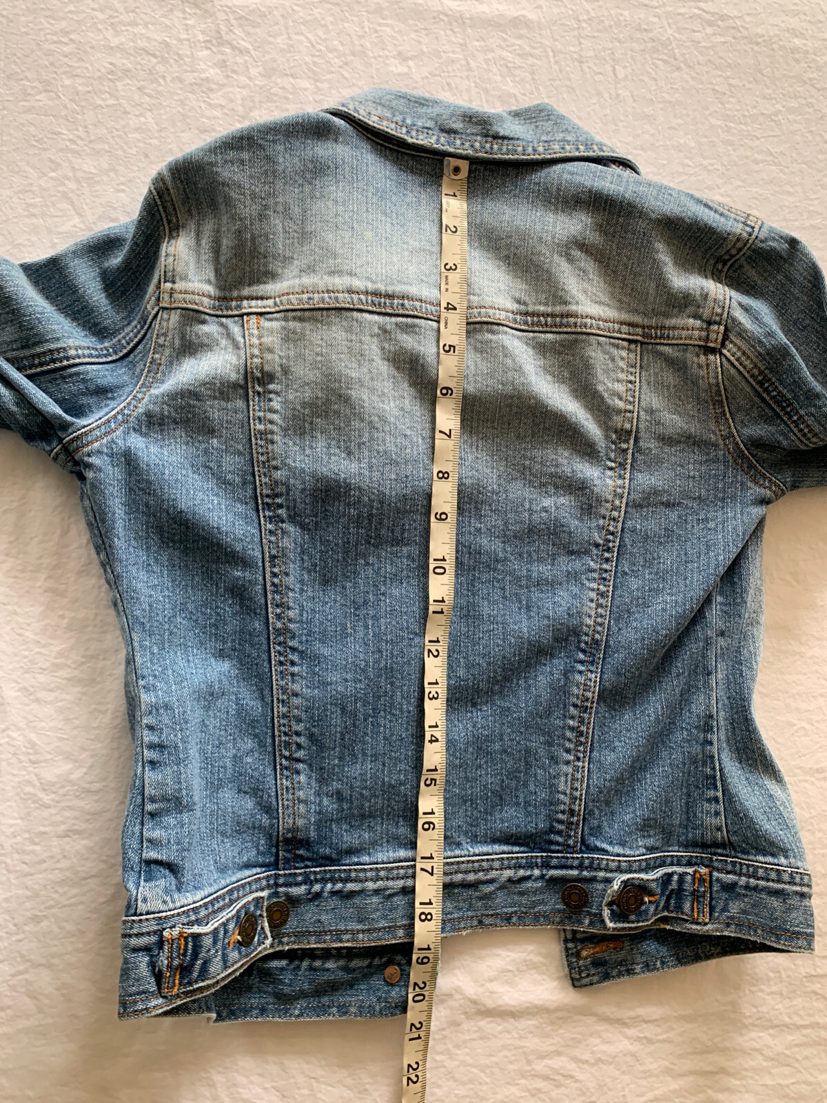Hollister Women’s Denim Jean Jacket Small Jolly Kids Castles