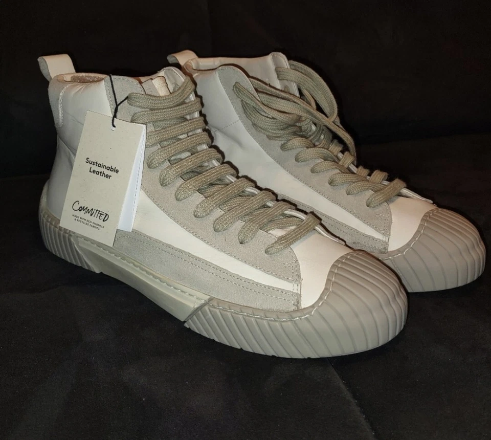 Tenis de cuero con cordones Mango para mujer Foto 3 de 4