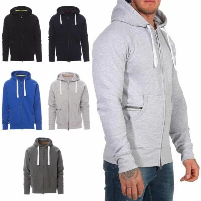 Herren Sweatjacke Zip Hoodie Kapuze Große Größen Pullover Jacke Übergrößen Shirt - Bild 1 von 2