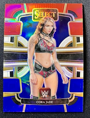 Cora Jade 2024 Panini Select WWE CONCOURSE RED BLUE PRIZM Card #67